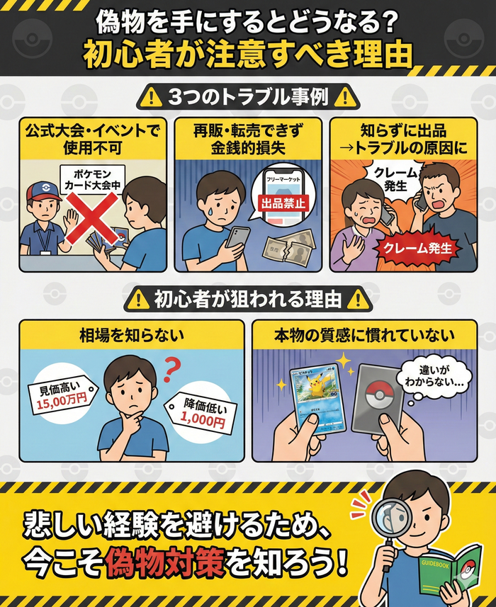偽物を手にするとどうなる?初心者が注意すべき理由