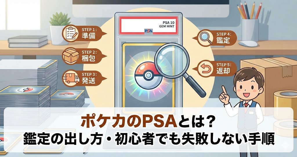 ポケカPSA鑑定の出し方や費用!メリットや注意点