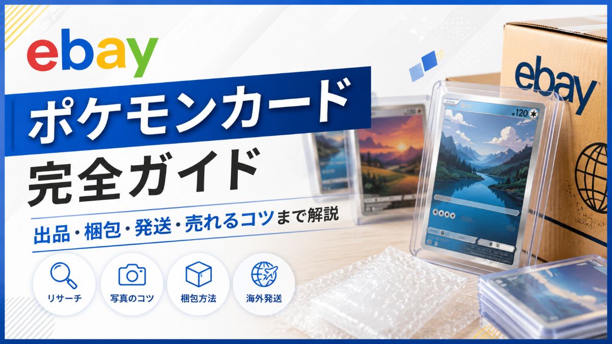eBayでポケモンカードを海外販売する方法!利益が出るカード・仕入れ・販売手順を完全解説